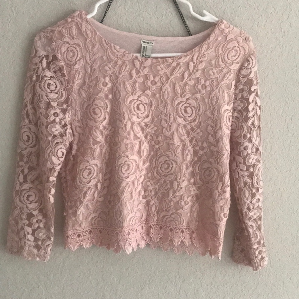 Lace crop top